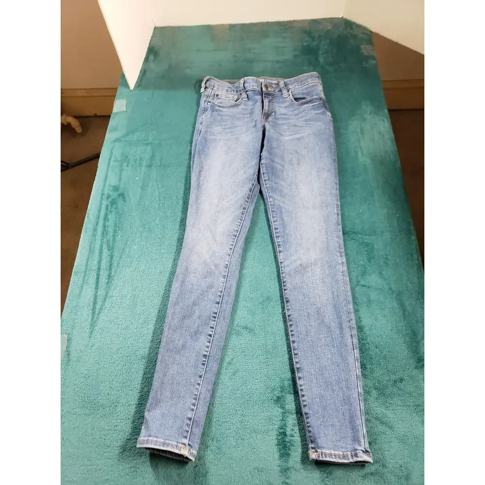 Gap Jeans Size 4 Womens Blue Stretch Pants Ladies Casual Denim Mid Rise Legging - Picture 2 of 12
